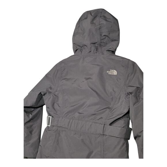 The North Face HyVent Coat‎ Belted Insulated Jacket Girl's Sz 10/12 Medium Black - Picture 5 of 15